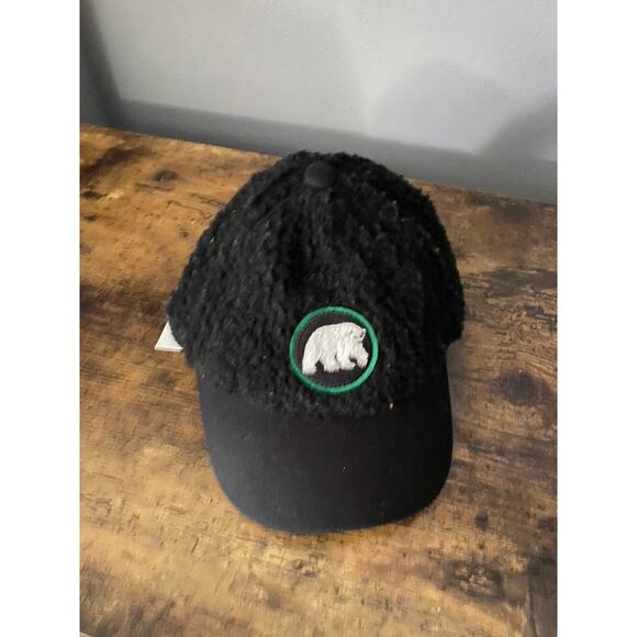 Janie and Jack Black Sherpa Baseball Hat | New | 12-24 Months - Picture 1 of 5